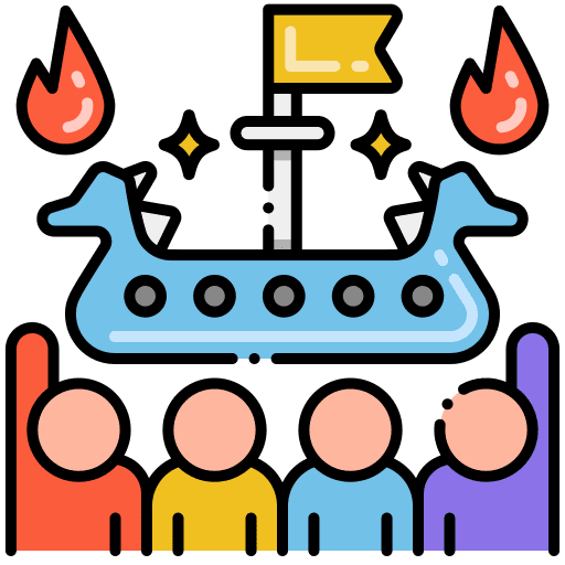 Fire burning holiday fire icon