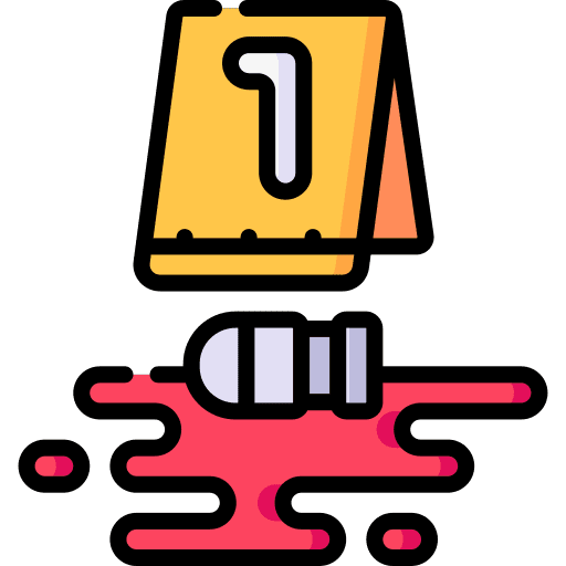 Crime scene crime investigation signaling security icon