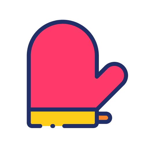 Oven glove kitchen food and restaurant cooking icon Oven glove kitchen food and restaurant cooking icon