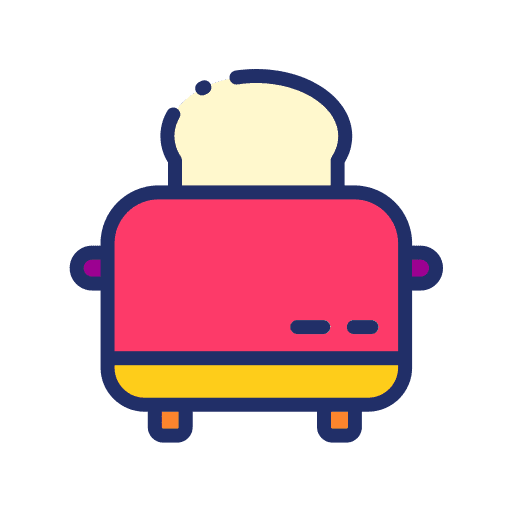 Toaster bread cooking electronics icon Toaster bread cooking electronics icon
