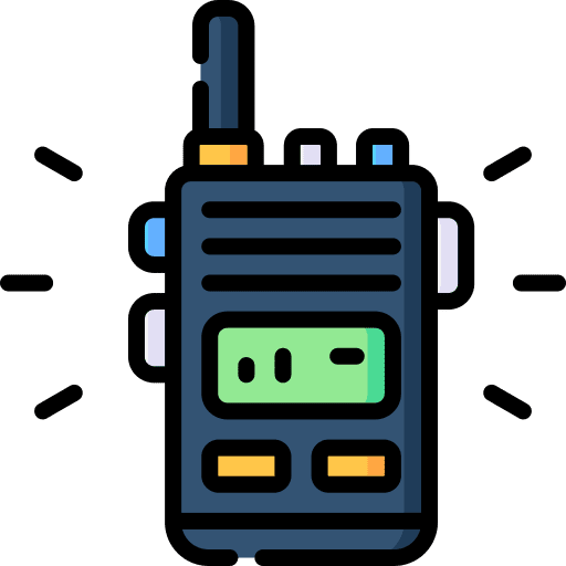 Walkie talkie communications electronic device frequency icon
