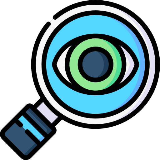 Investigation investigation eye check icon Investigation investigation eye check icon