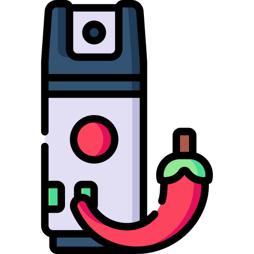 Pepper spray chemical pepper spray self defense icon Pepper spray chemical pepper spray self defense icon
