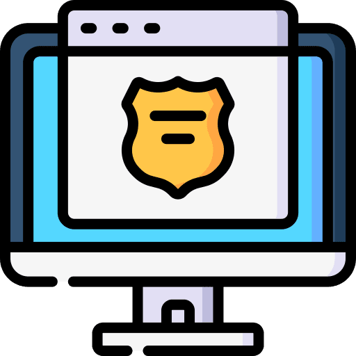 Police web browser hat police icon Police web browser hat police icon