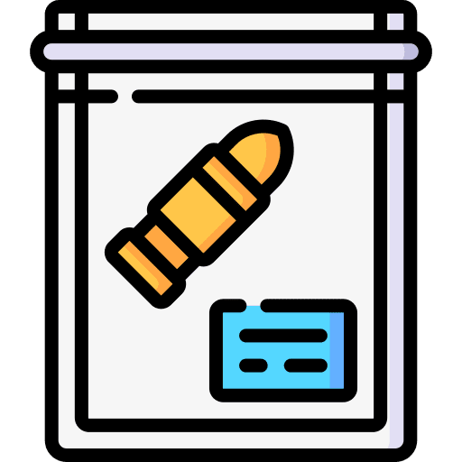Evidence crime scene security bullet icon Evidence crime scene security bullet icon