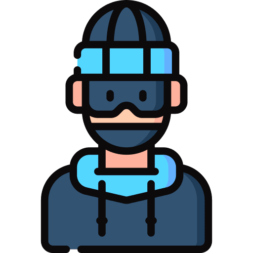 Robber avatar balaclava professions and jobs icon Robber avatar balaclava professions and jobs icon