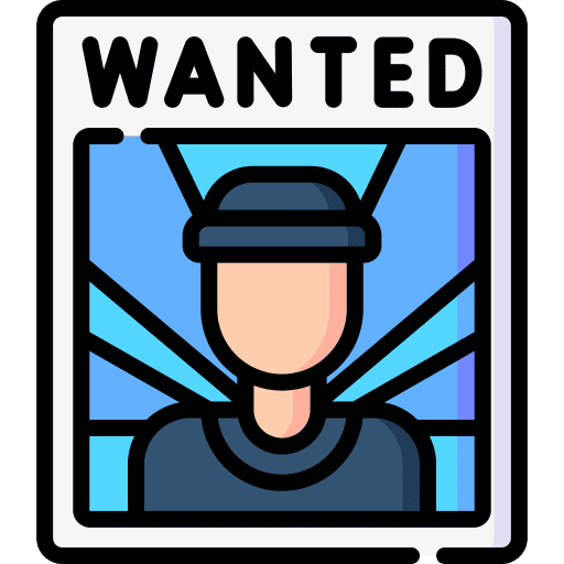 Wanted people poster stick man icon Wanted people poster stick man icon