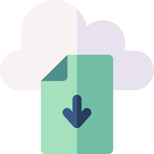 Downloading data ui download icon
