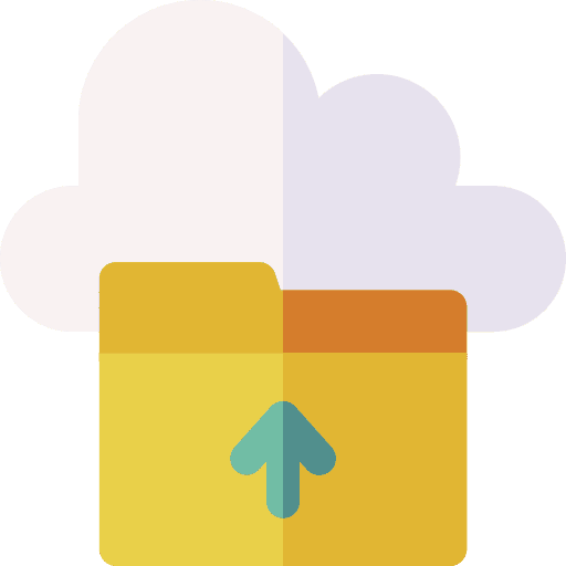 Upload file folder cloud storage upload file icon