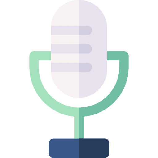 Microphone technology ui voice recording icon