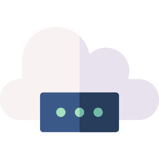 Password security log in cloud computing icon