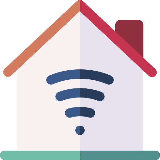 Smart home internet of things real estate electronics icon