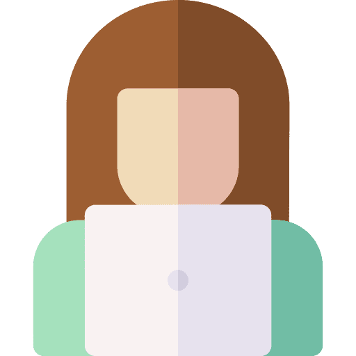 Woman avatar people work icon