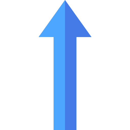 Arrow up direction ascending upload icon