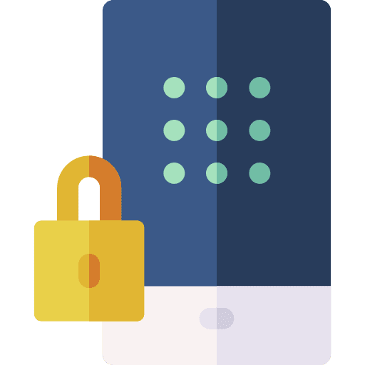 Passcode key passcode pattern lock icon