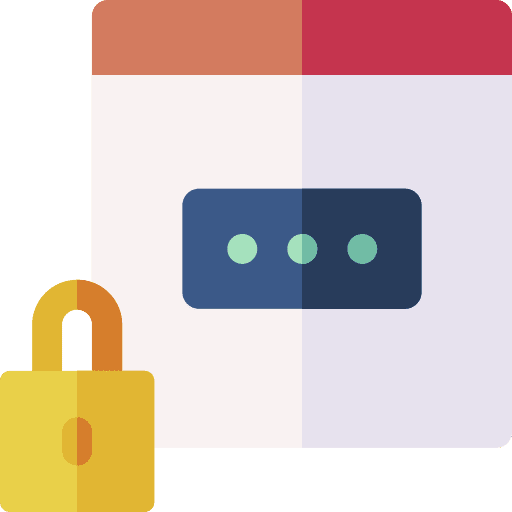 Password web browser security padlock icon