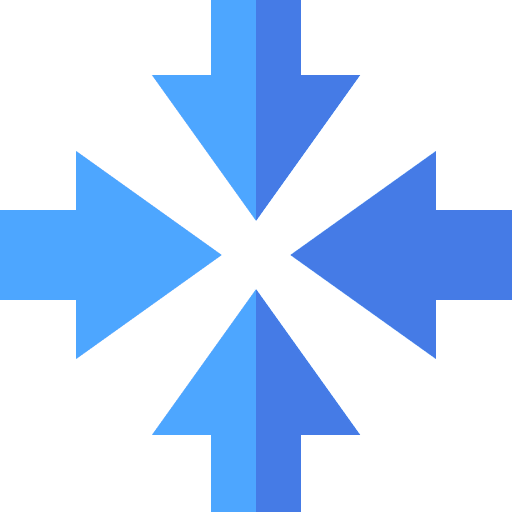Center size middle arrows icon Center size middle arrows icon