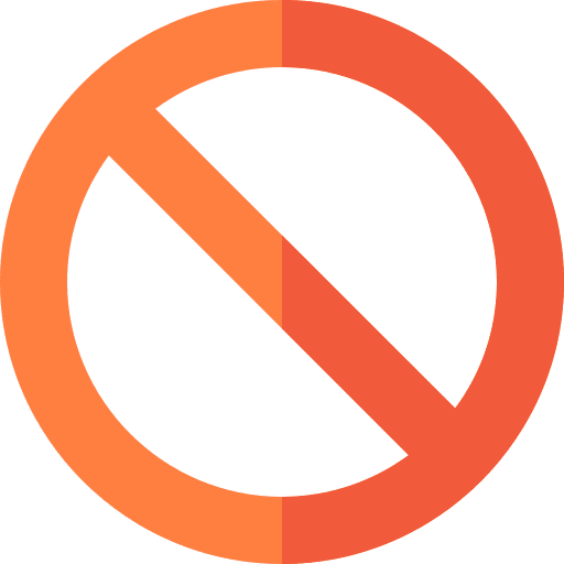 Disable cancel shapes forbidden icon Disable cancel shapes forbidden icon