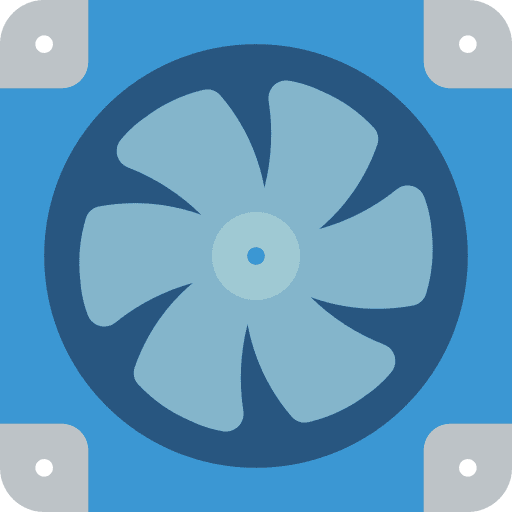 Cooling fan electronics computer cpu icon