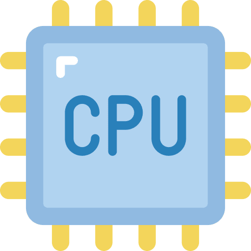 Cpu chip electronics cpu icon