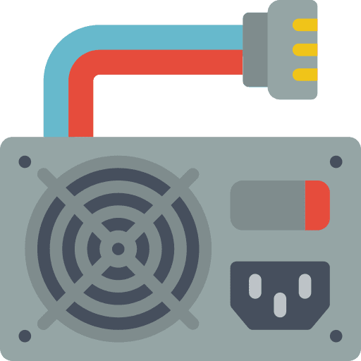 Power supply electronics technology peripheral icon