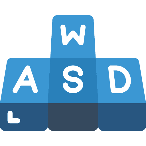 Wasd keyboard letters electronics icon