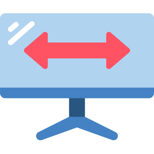 Computer monitor wide electronics computer icon
