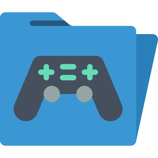 Folder gaming folder electronics icon