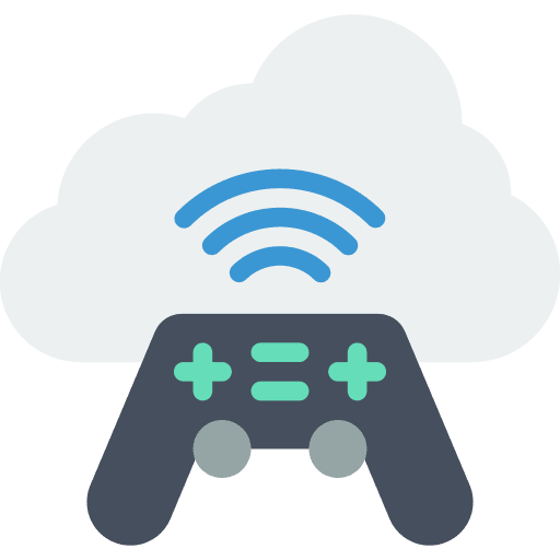 Cloud gamepad gaming electronics icon