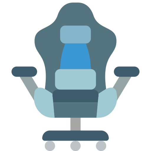 Gaming chair gaming chair office seat icon