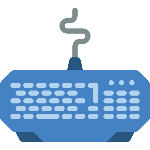 Keyboard keys gamer computer hardware icon