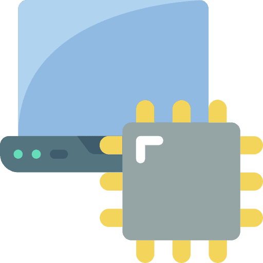 Laptop digital cpu laptop icon