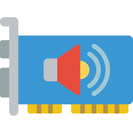 Sound card component volume electronics icon