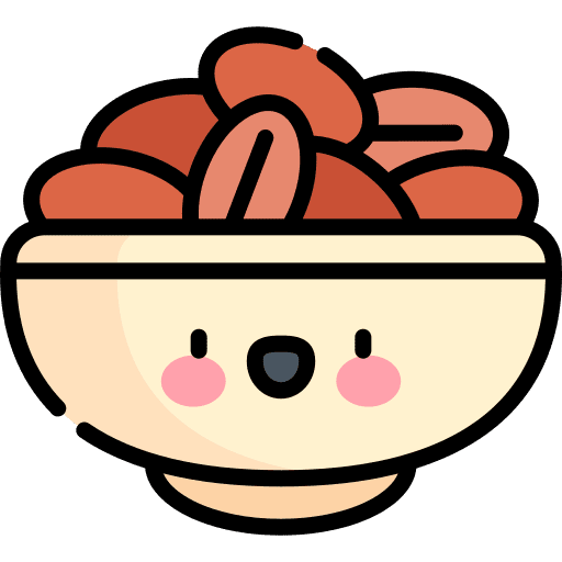 Almonds almonds bowl nutrition icon