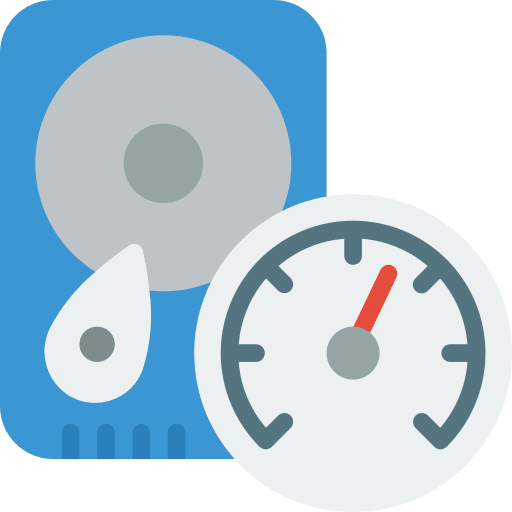 Hard disk hardware dial harddrive icon