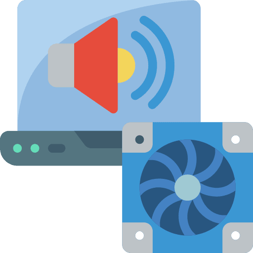 Laptop computer technology noise icon