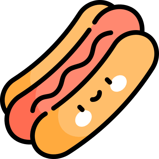 Hot dog hot dog junk food ketchup icon