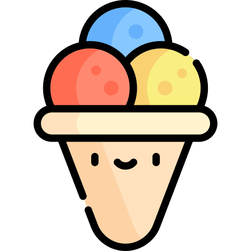 Ice cream food and restaurant summertime ice cream icon Ice cream food and restaurant summertime ice cream icon