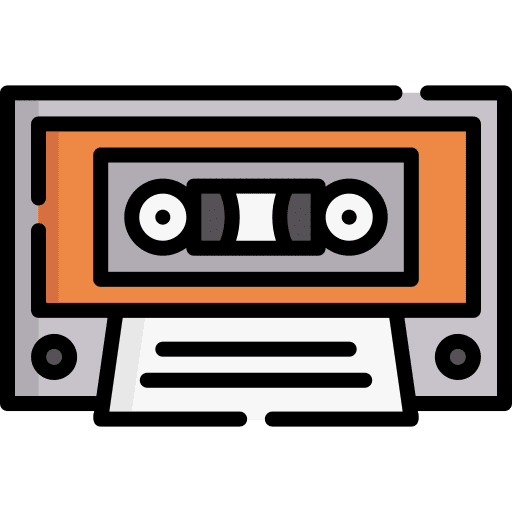 Casette casette sound radio cassette icon