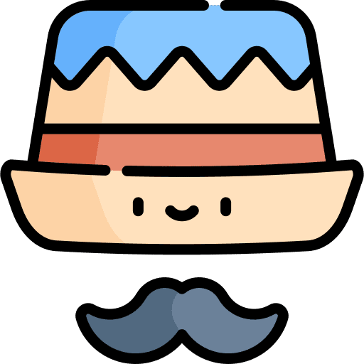 Hat fashion traditional straw icon Hat fashion traditional straw icon