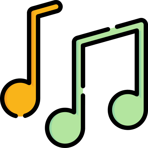Music interface musical note quaver icon