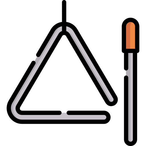 Triangle orchestra triangle musical instrument icon