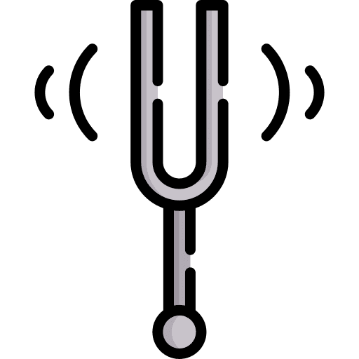Tunning fork triangle musical instrument music and multimedia icon