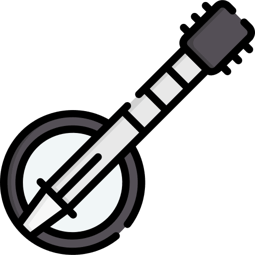 Banjo musical instrument string instrument cultures icon Banjo musical instrument string instrument cultures icon