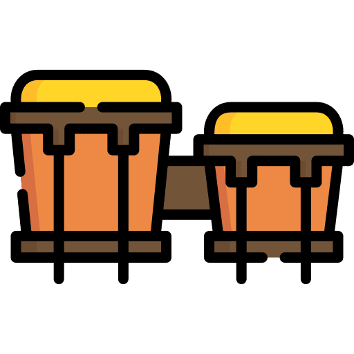 Bongos orchestra percussion instrument music and multimedia icon Bongos orchestra percussion instrument music and multimedia icon