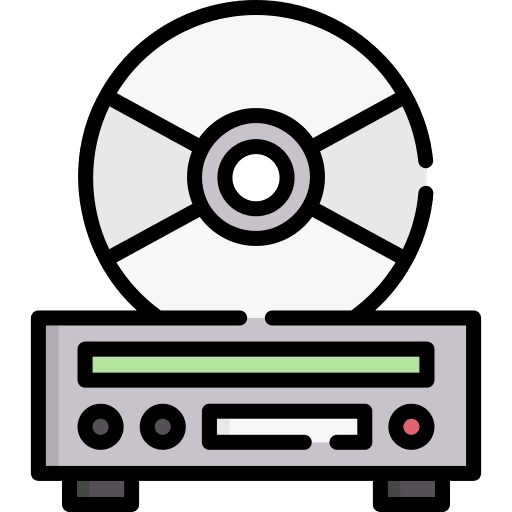 Cd player bluray electronics music player icon Cd player bluray electronics music player icon