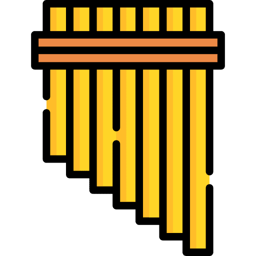 Pan flute antara cultures peruvian icon Pan flute antara cultures peruvian icon