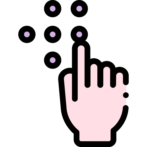 Braille blind education braille icon Braille blind education braille icon