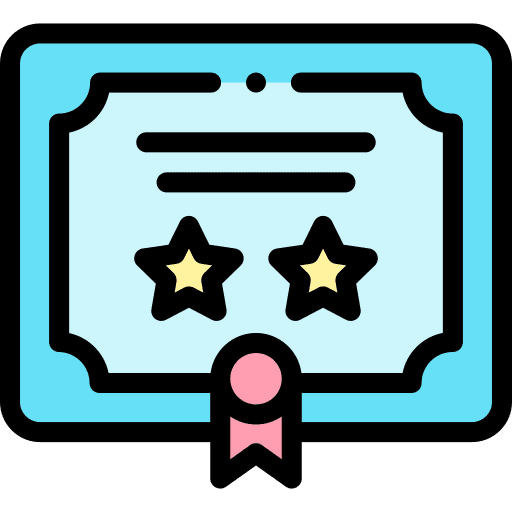 Certificate intermediate level contract degree icon Certificate intermediate level contract degree icon