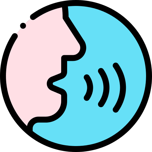 Speaking speaking talking spreading icon